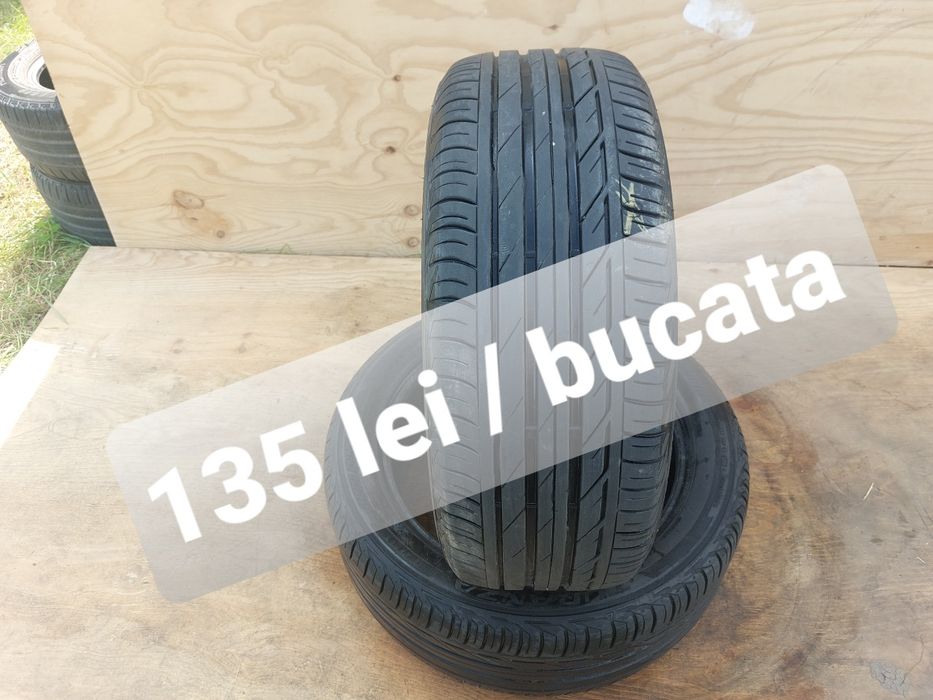 135 lei bucata! Doua anvelope de vara 225 50 r18 Bridgestone Turanza