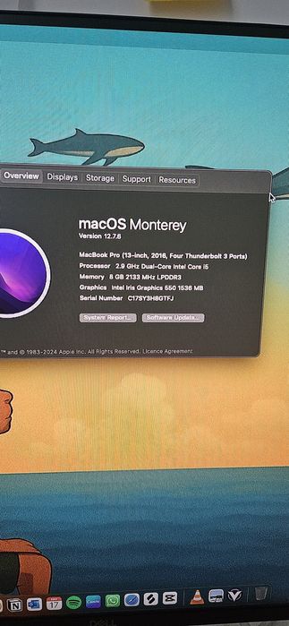 MacBook Pro 13 inch 2016 256Gb