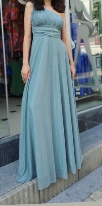 Официална дълга рокля с едно рамо