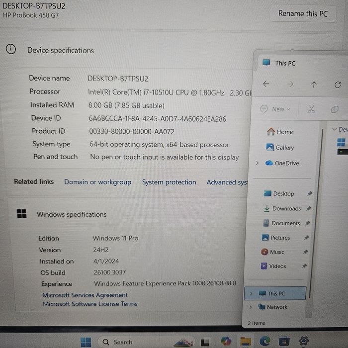 Laptop HP ProBook 450 G7 i7-10510 1TB  Zeus Amanet Vitan 5532