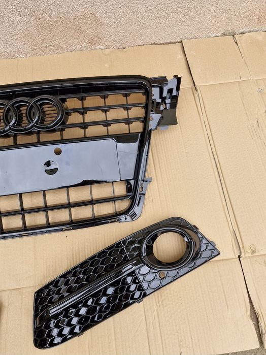 Grila grile Audi A4 B8 NOI 2008-2012 Negru Lucios