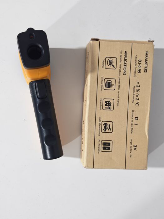 Termometru Digital cu Laser Infraroșu, Pistol de Temperatură Non-Contact -50°C până la 550°C