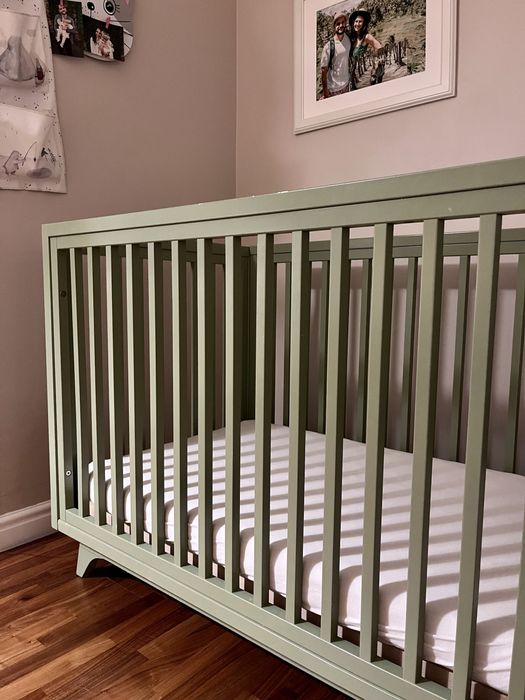 Patut lemn masiv cu saltea, nou nascut - 3 ani+, Romina Furniture