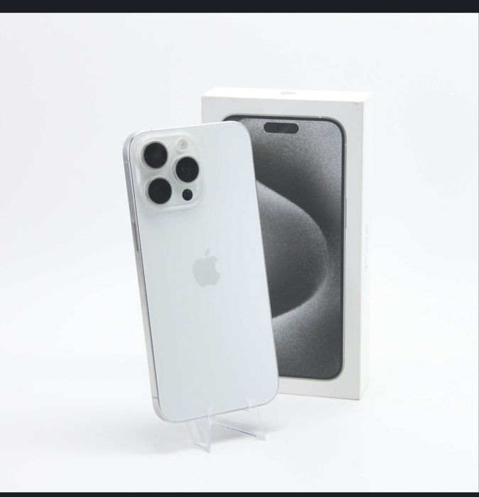 Iphone 15 pro max white 256 baterie 88% factura garantie emag 03.2027