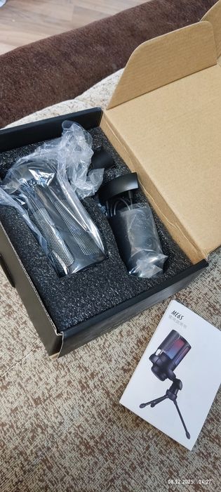 RGB USB-микрофон  с поп фильтром