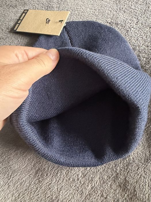 Nike Peak beanie caciula unisex bleumarin cu logo mic brodat OS noua originala