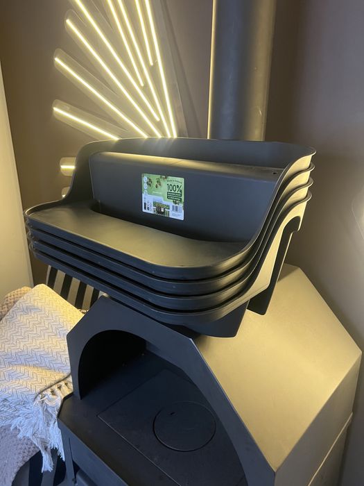 Jardiniera balustrada cu suport pentru pahare 60x40