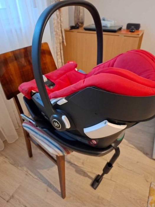 Scaun auto ISOFIX GB Base-fix, 45-105 cm, Roșu