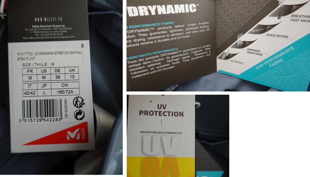 Millet LD Wanaka Stretch 3/4 нов дамски туристически панталон