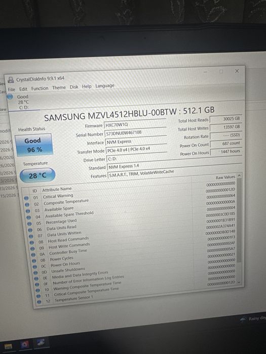 MSI Thin GF63 RTX 3050 6GB i5-12450H