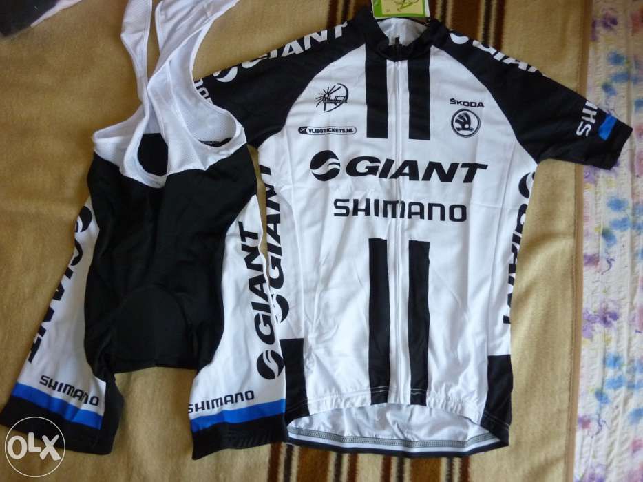 echipament ciclism giant shimano set pantaloni tricou