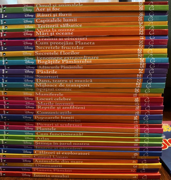 Enciclopedii Disney DeAgostini” pentru copii – 39 volume cartonate
