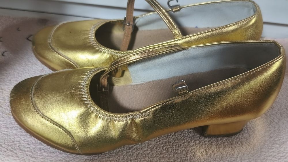 Туфли золотистый