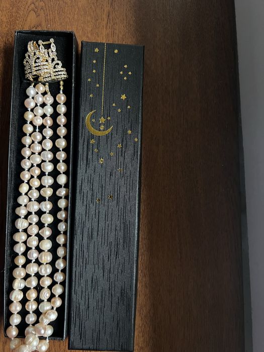 Coliere hand made din perle de cultura