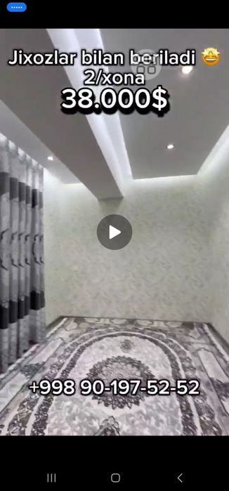 Kvartira 2 xonali Superda 52 kv