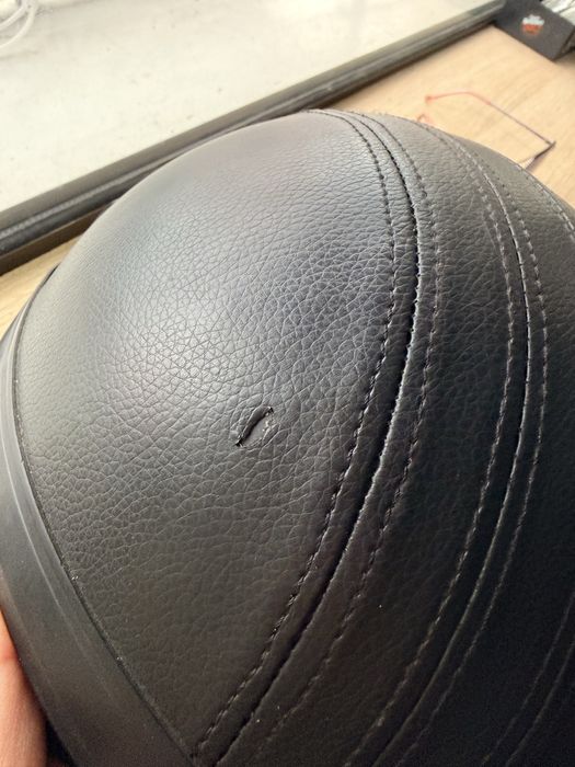 Кожена мото каска