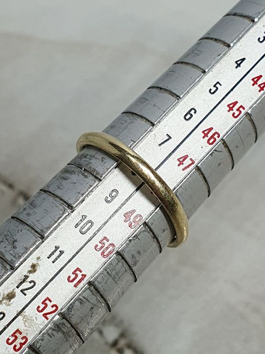 Inel din aur de 14K cu smarald și pietre semiprețioase albe mărime 48