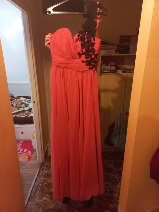 Rochie corai marimea S creatie Oana Seran