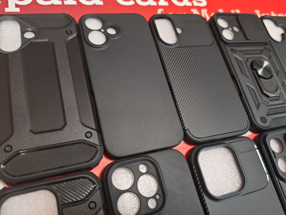 Iphone 16,iPhone 16 Pro,iPhone 16 Pro Max черен гръб различни  модели