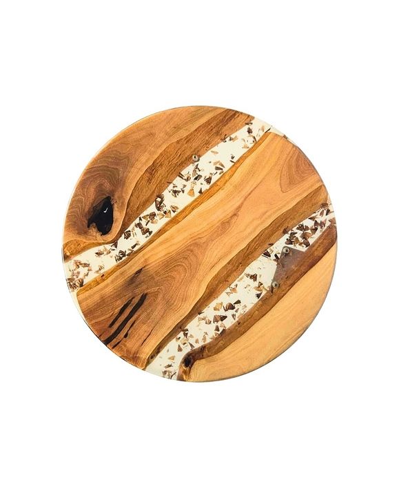 Măsuță de cafea din lemn masiv & rășină epoxidică – UNICAT