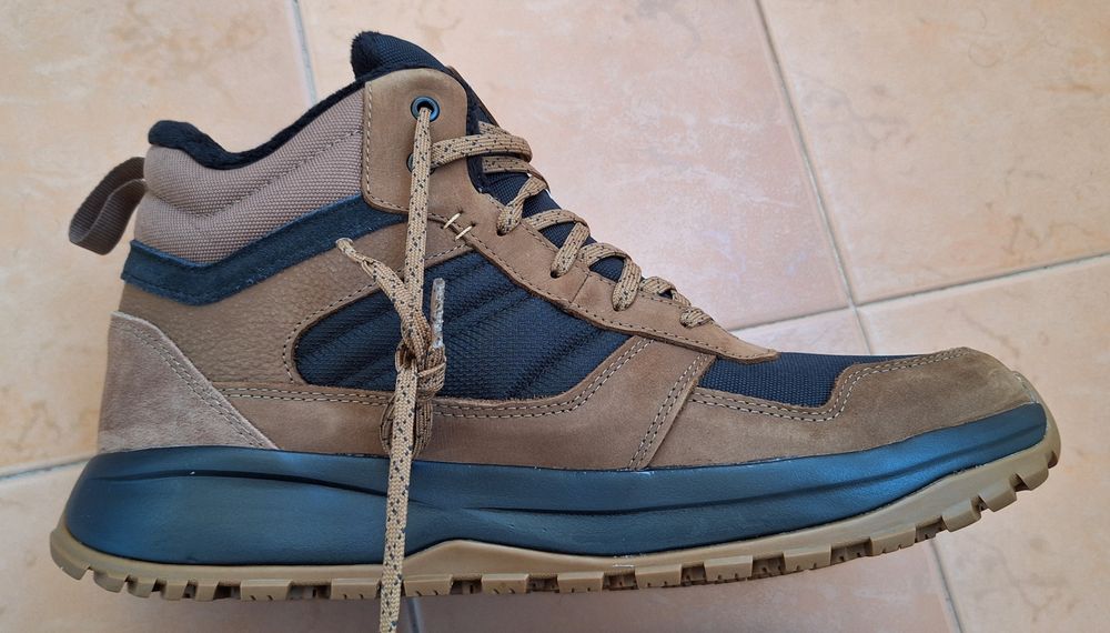 QUECHUA мъжки кожени туристически обувки за преходи NH500 HYBRID  43