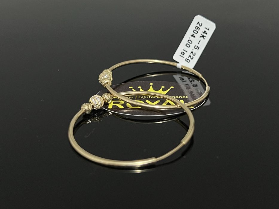 Bijuteria Royal CB : Cercei dama aur nou 14k 5,22gr