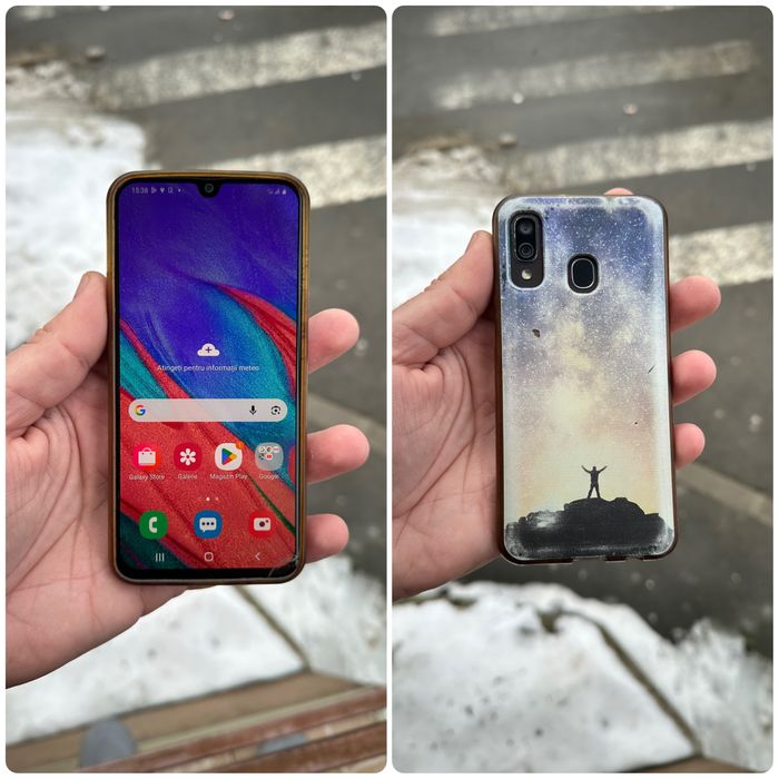 Samsung Galaxy A40 dual sim negru  Husa