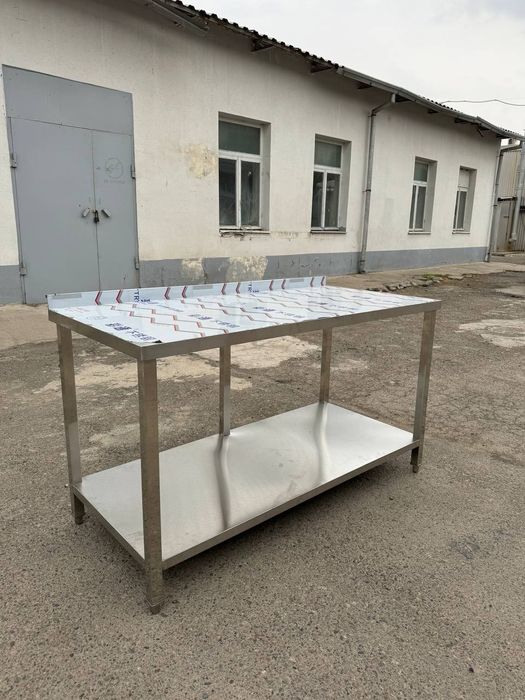 двухъярусный стол из нержавеющей стали
