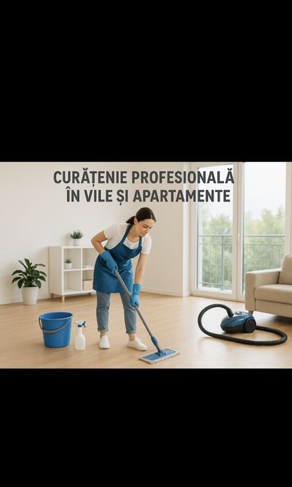 curățenie profesională în apartamente și vile curți