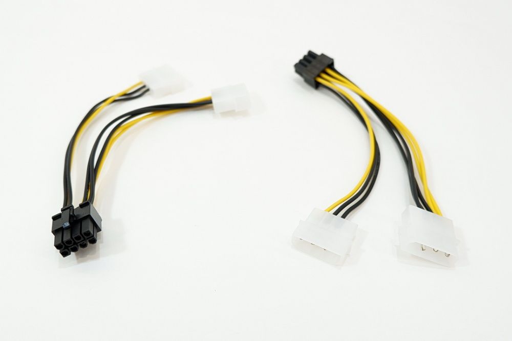 Переходник питания 6 pin(6пин) и 8 pin для видеокарты
