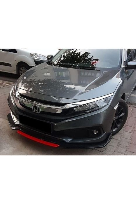 Универсален лип спойлер 4 части piano black