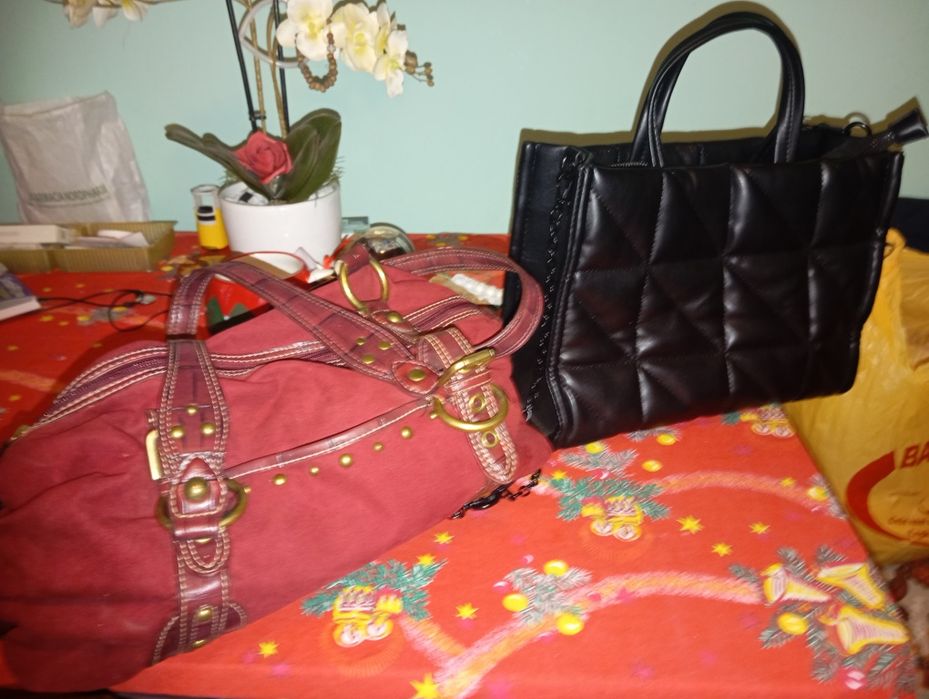 Gheanta macră și pantofi