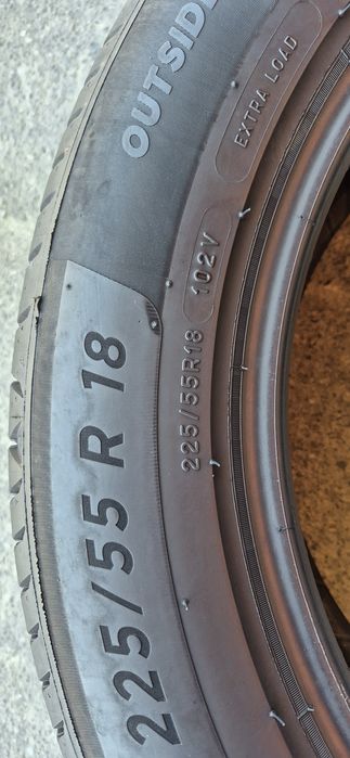 4 anvelope vara 10%uzura Michelin 225/55/18,dot 2021.Pretul este pe bucata.