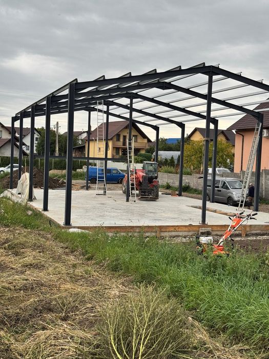 Vând hală metalica 8x25x4