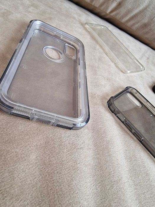 Huse Iphone X din silicon, plastic dur - noi