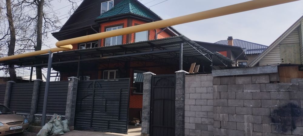 Навес, решетка, лестница