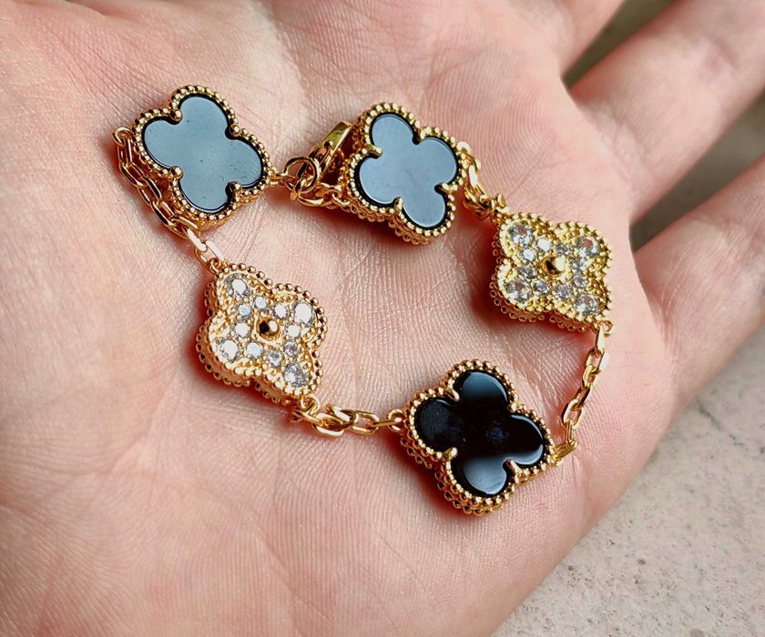 Златна гривна с пет детелини - Van Cleef & Arpels - Vintage Alhambra