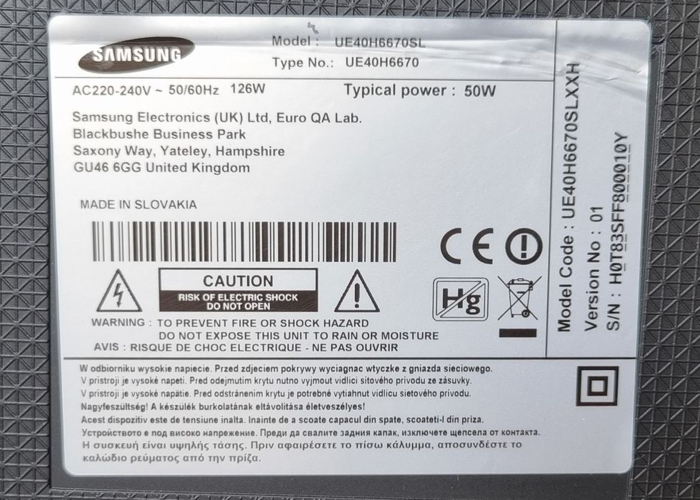 Full HD Smart LED телевизор Samsung - 102 см (40'")