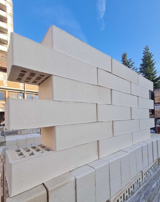 Caramida ALBA pentru Gratare de Gradina, Fatade, Garduri etc