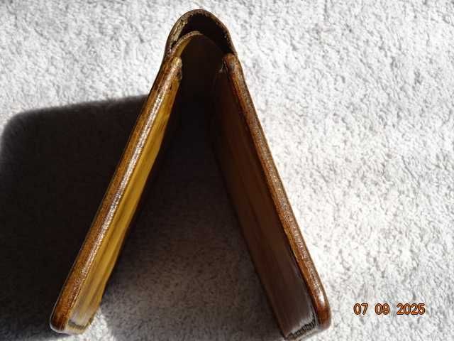 мъжки портфейл от естествена кожа ръчна изработка