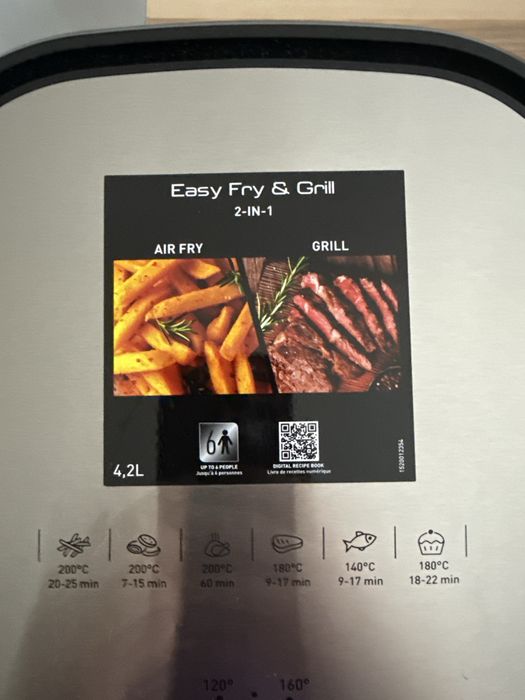 Air Fryer Tefal Easy Fry & Grill EY501815 – 4.2L – stare foarte bună