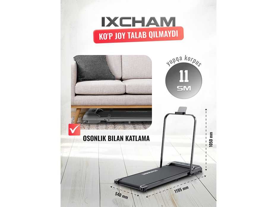 Беговая дорожка для дома до 120 кг, до 10км/ч, кардио, электрическая,