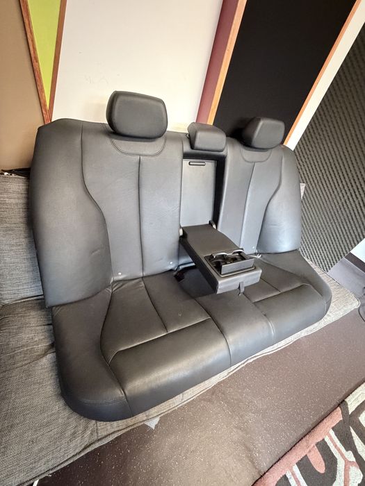 Bancheta canapea completa piele neagra BMW seria 3  F30  2011-2017