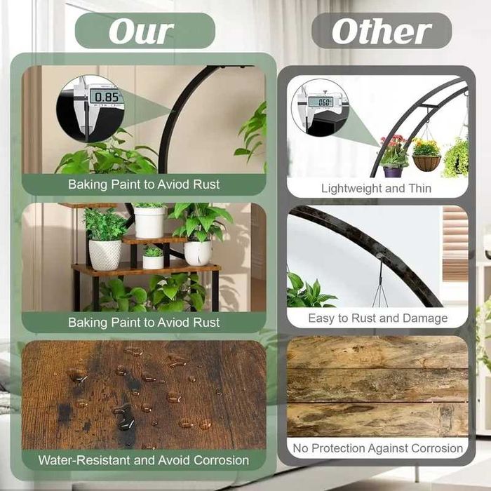 Подставка для комнатных растений с фитолампами