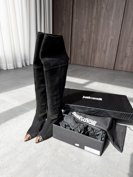 Чизми Just Cavalli от велур