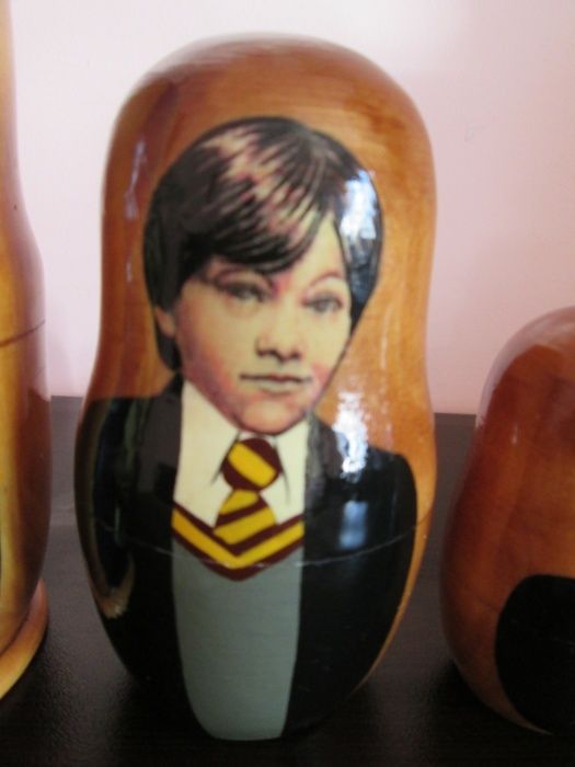 HARRY POTTER дървена матрьошка ,ръчно рисувана,18см.
