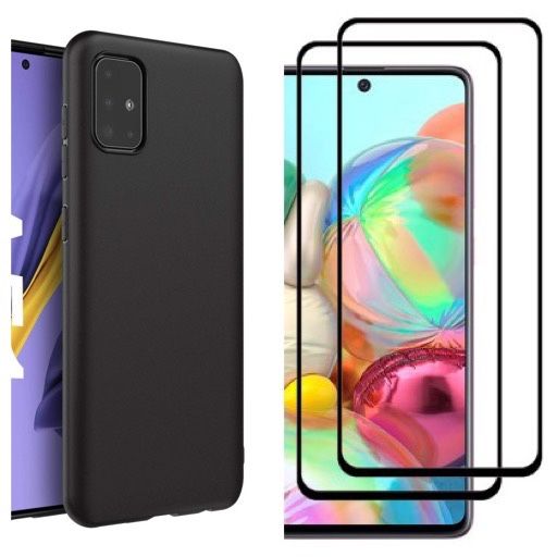 Husa Silicon Slim + Folie Sticla Samsung A12/A13/A32/A15/A05S/A16/A06