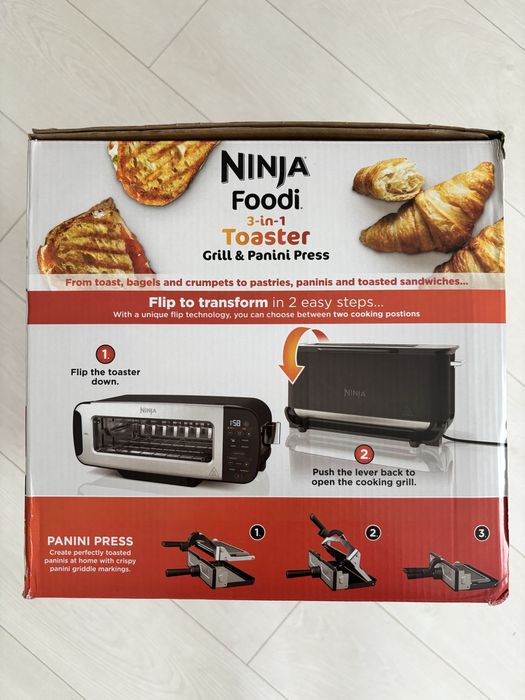 Gratar multifunctional Ninja Foodi 3in1 ST200EUWH, 2400W