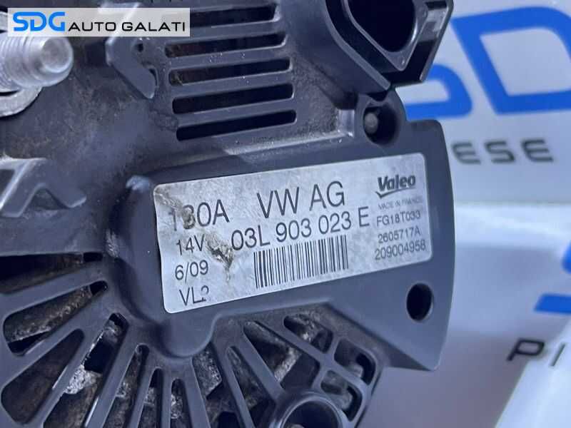 Alternator 180A Valeo Volkswagen CC 2.0 TDI  2012 - 2017 Cod 03L903023E 2605717A [MX0750]