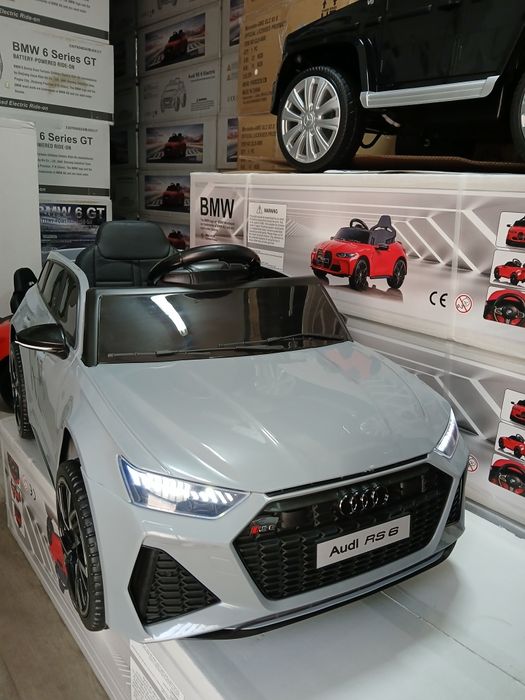 Супер промоция!Нов Акумулаторен джип AUDI RS6 с меки гуми 12волта